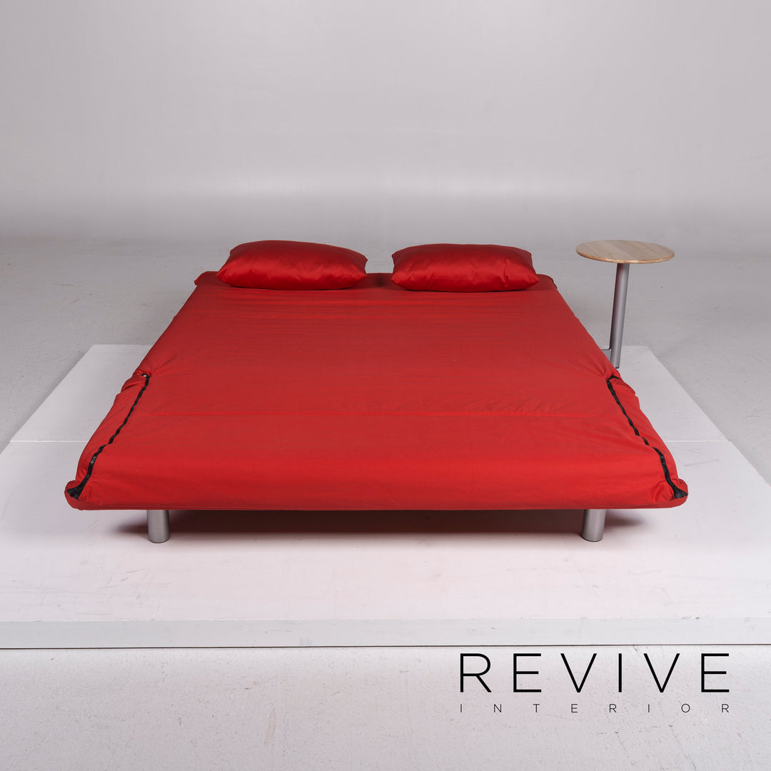ligne roset Multy fabric three-seater sofa red sofa bed sleep function couch #11639