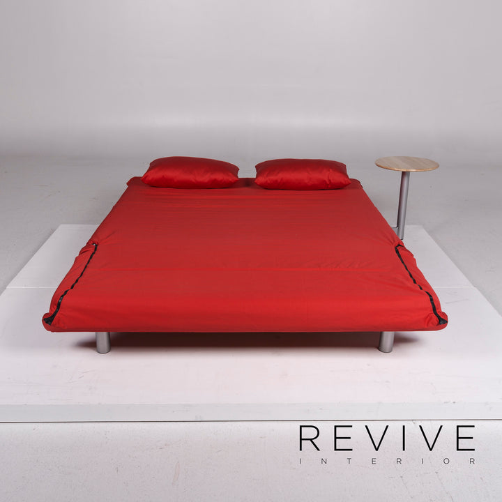 ligne roset Multy fabric three-seater sofa red sofa bed sleep function couch #11639