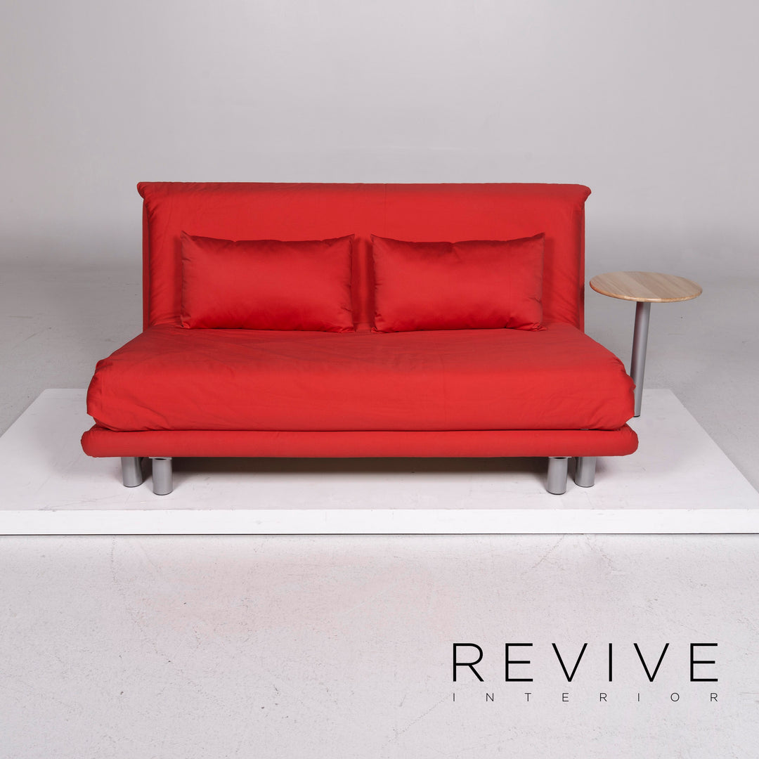 ligne roset Multy fabric three-seater sofa red sofa bed sleep function couch #11639