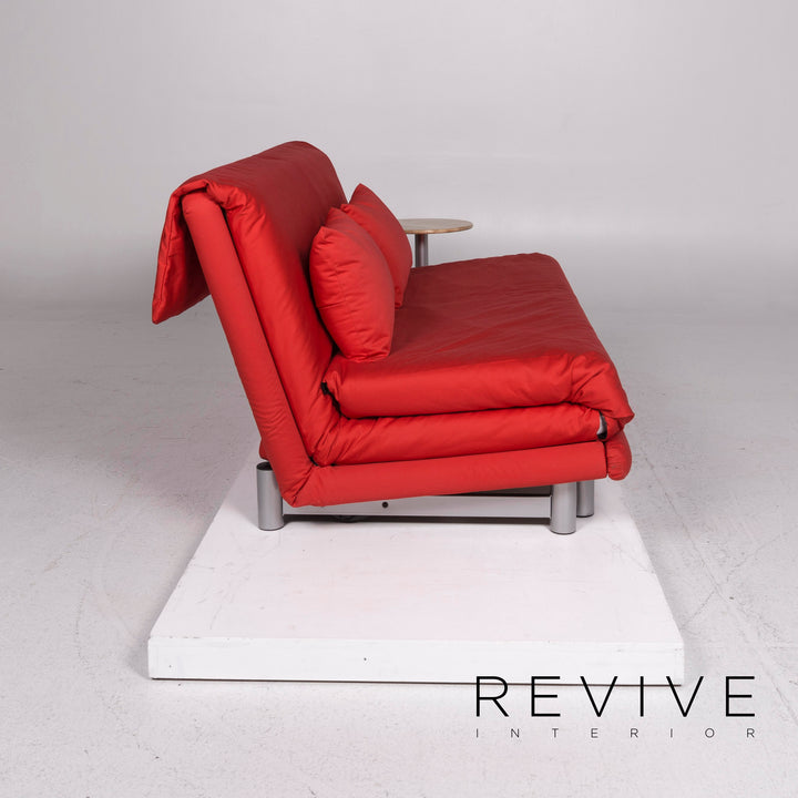 ligne roset Multy fabric three-seater sofa red sofa bed sleep function couch #11639