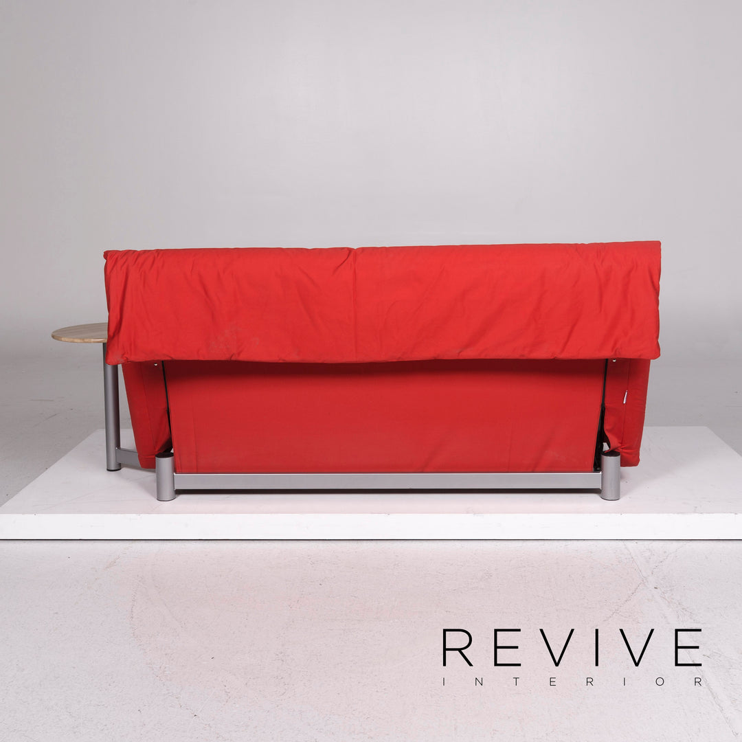ligne roset Multy fabric three-seater sofa red sofa bed sleep function couch #11639