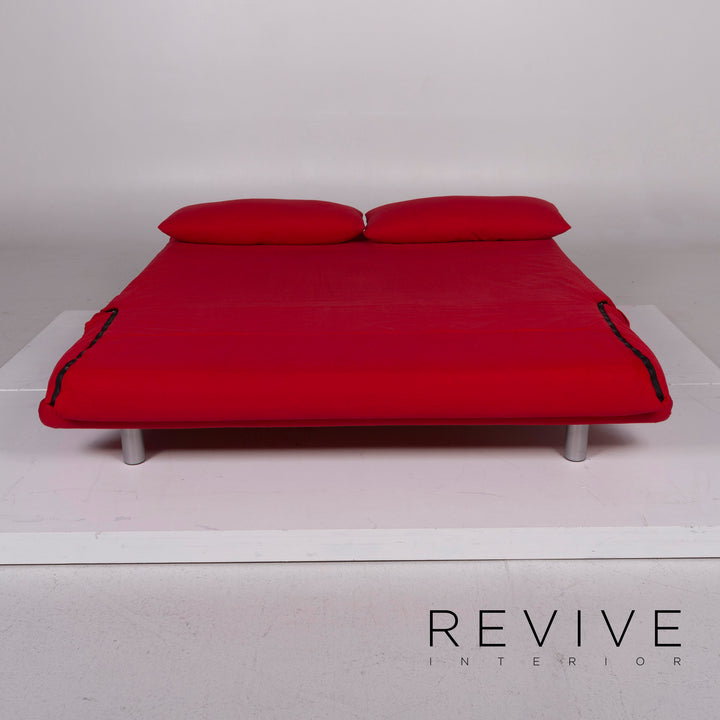 ligne roset Multy Stoff Sofa Rot Dreisitzer Schlaffunktion #11571