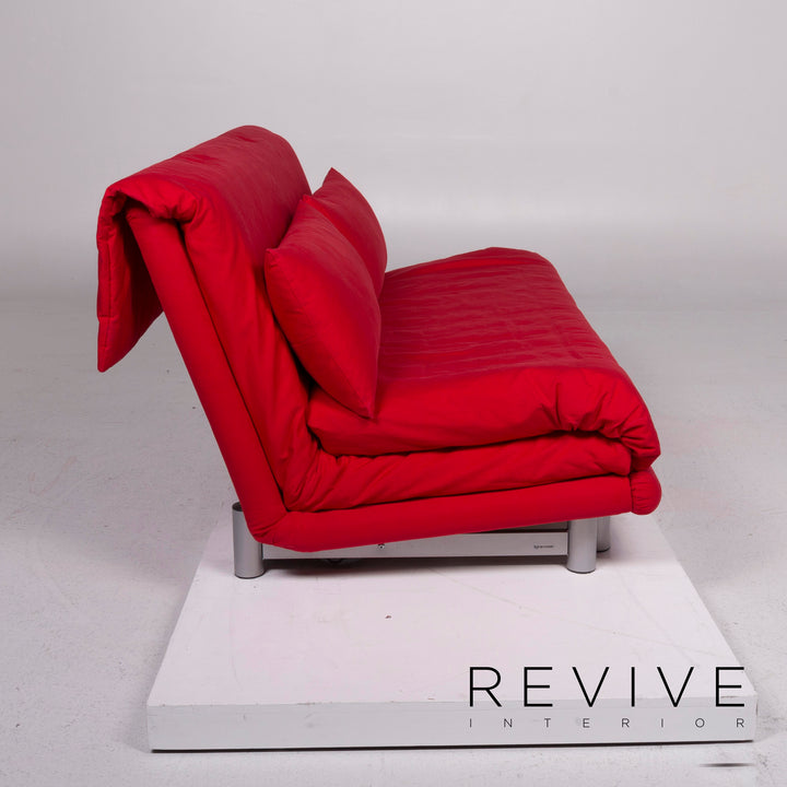 ligne roset Multy Stoff Sofa Rot Dreisitzer Schlaffunktion #11571
