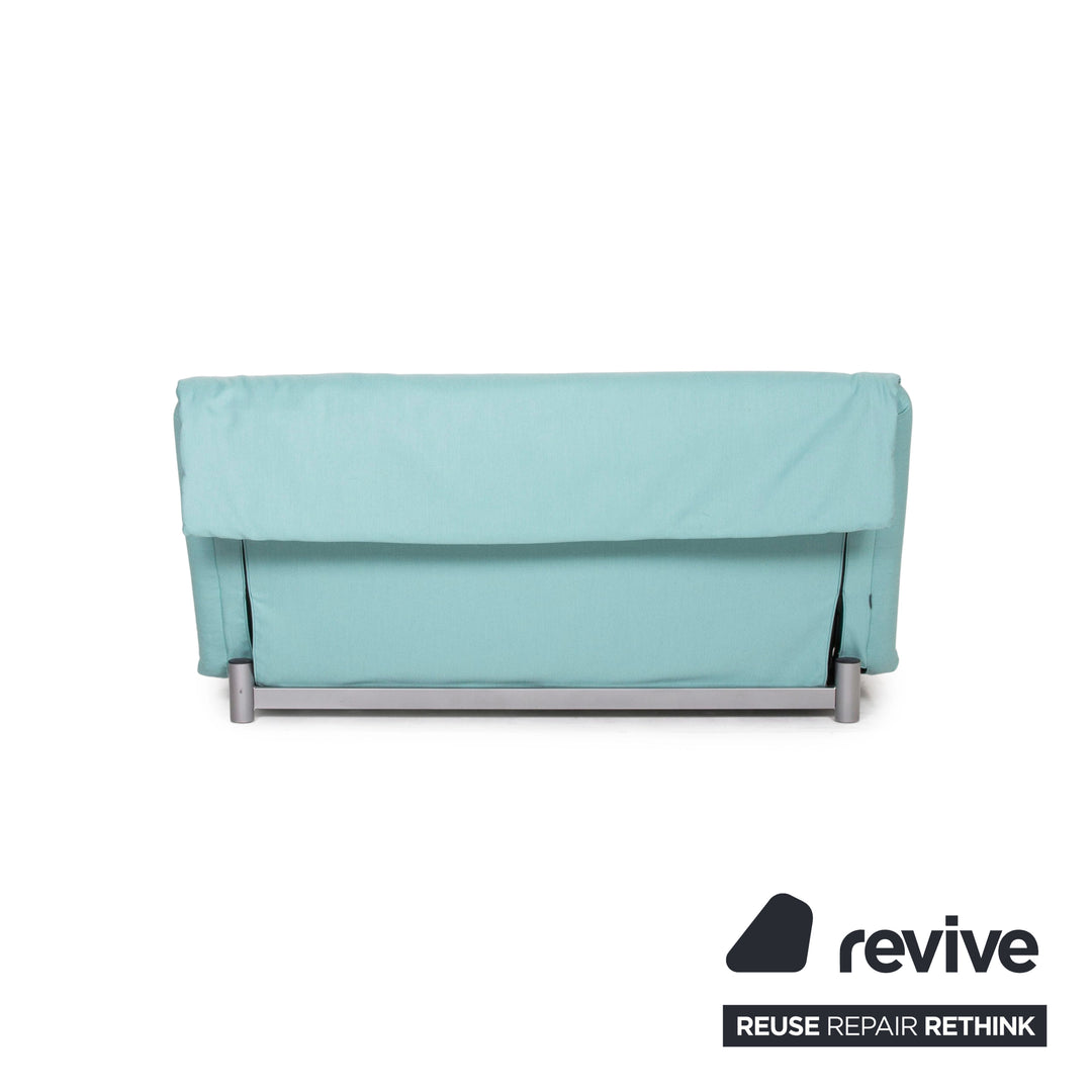 ligne roset Multy Stoff Sofa Türkis / Blau Orange Dreisitzer Schlaffunktion