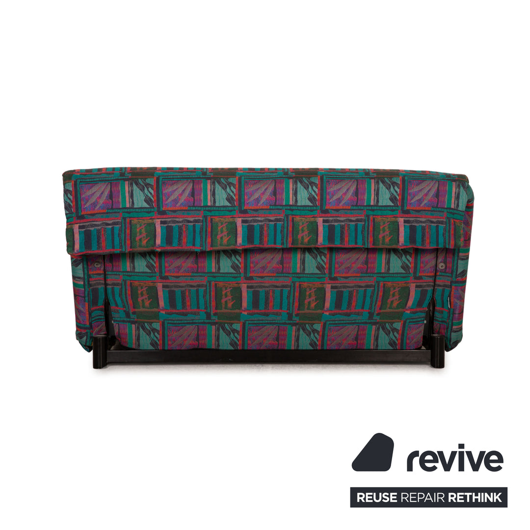 ligne roset Canapé en tissu Multy turquoise fonction canapé 3 places fonction couchage