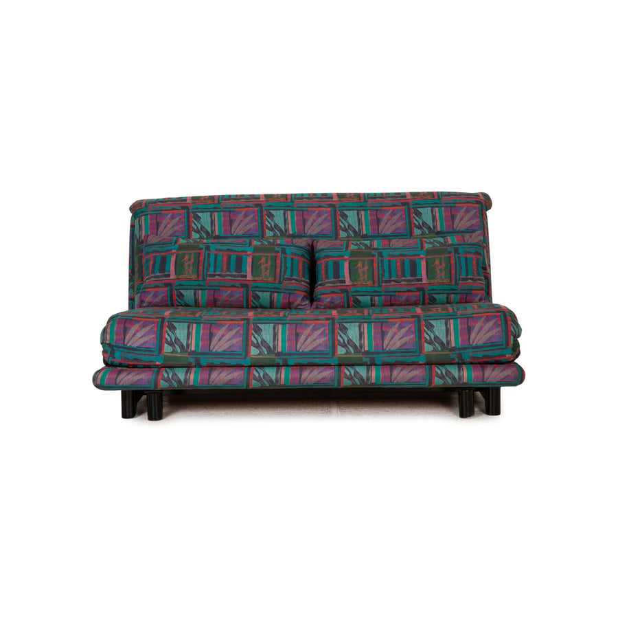 ligne roset Canapé en tissu Multy turquoise fonction canapé 3 places fonction couchage