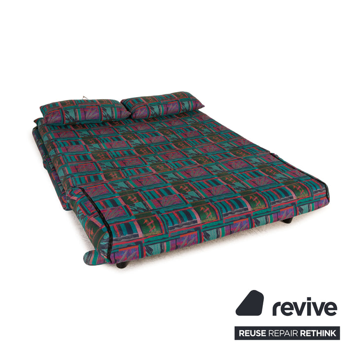 ligne roset Canapé en tissu Multy turquoise fonction canapé 3 places fonction couchage