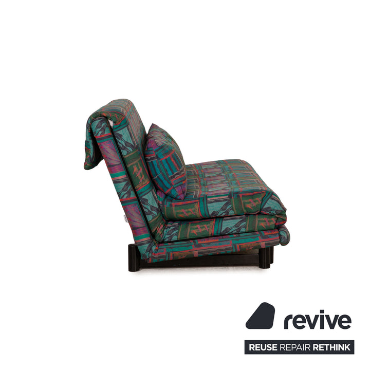 ligne roset Canapé en tissu Multy turquoise fonction canapé 3 places fonction couchage