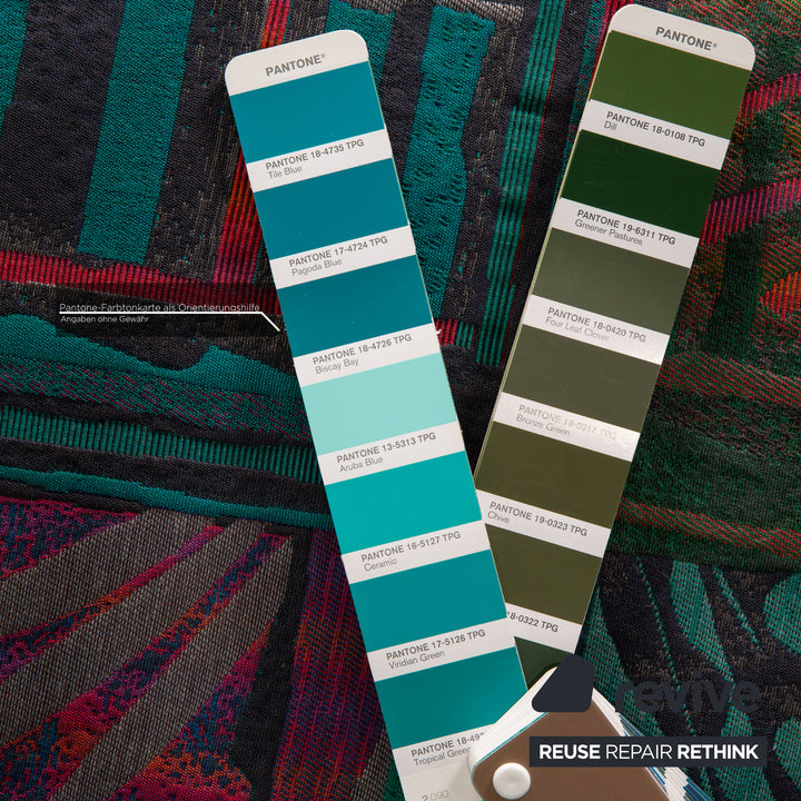 ligne roset Canapé en tissu Multy turquoise fonction canapé 3 places fonction couchage