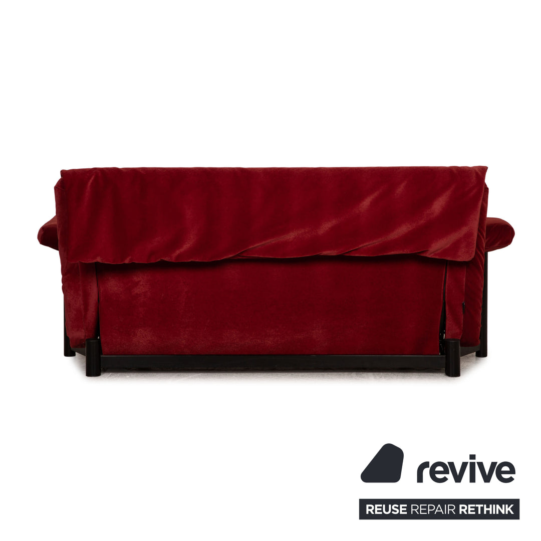 ligne roset Canapé en tissu Multy bordeaux fonction canapé 3 places fonction couchage
