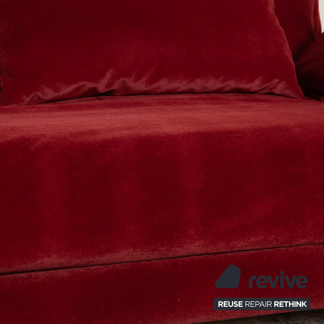 ligne roset Canapé en tissu Multy bordeaux fonction canapé 3 places fonction couchage