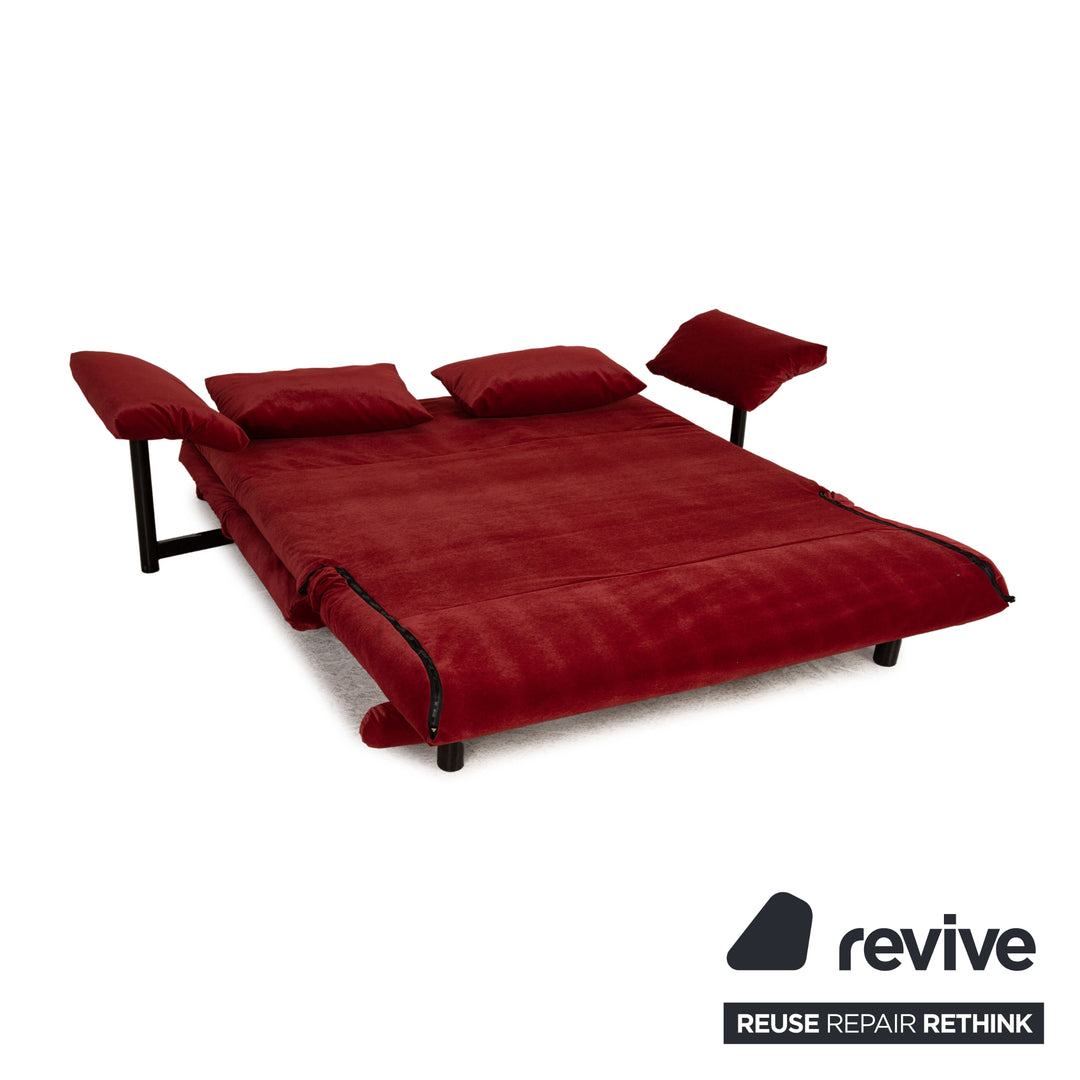 ligne roset Canapé en tissu Multy bordeaux fonction canapé 3 places fonction couchage