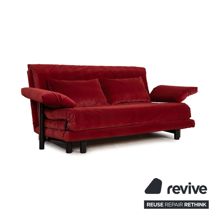 ligne roset Canapé en tissu Multy bordeaux fonction canapé 3 places fonction couchage