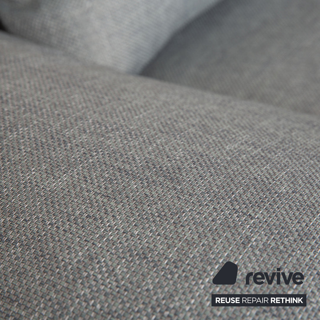 ligne roset Multy fabric (VERANO 681) three-seater sofa grey blue-grey manual function sleeping function sofa couch including armrests and cushions