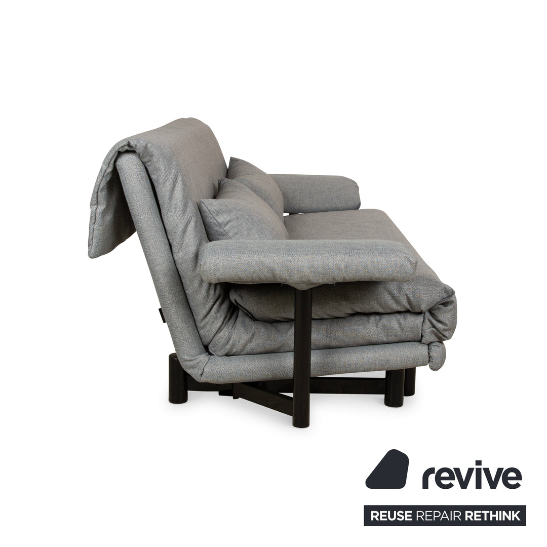 ligne roset Multy fabric (VERANO 681) three-seater sofa grey blue-grey manual function sleeping function sofa couch including armrests and cushions