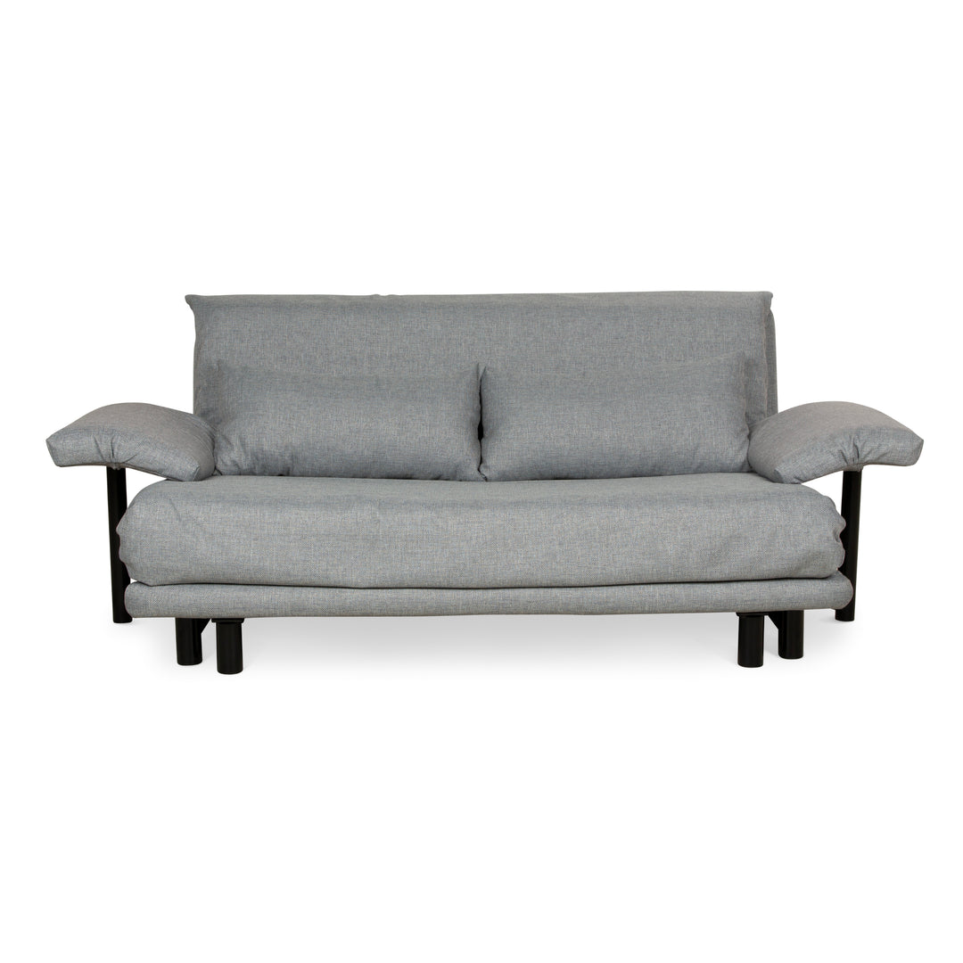 ligne roset Multy fabric (VERANO 681) three-seater sofa grey blue-grey manual function sleeping function sofa couch including armrests and cushions