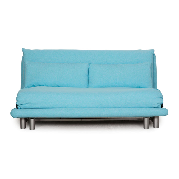 ligne roset Multy fabric three-seater blue sofa couch sleeping function new cover