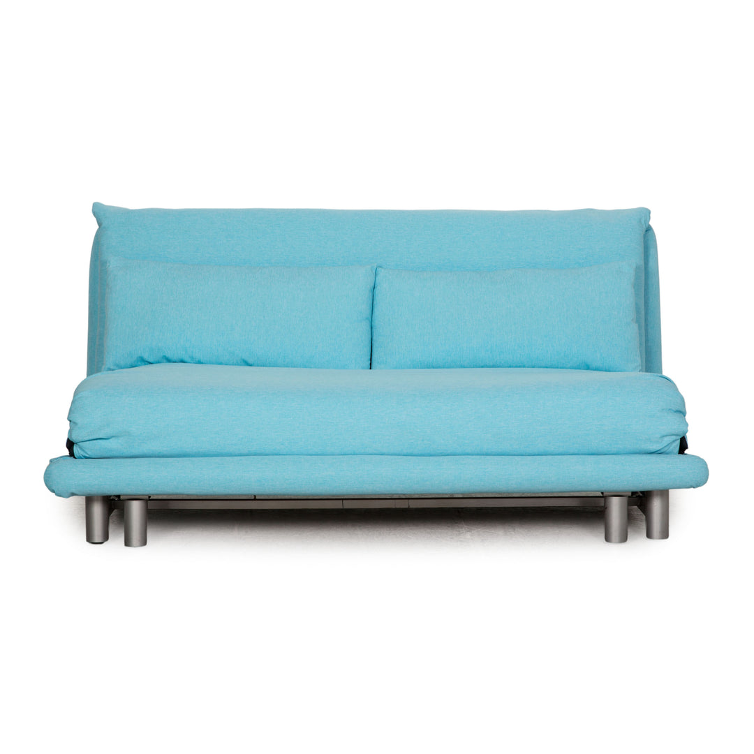 Ligne roset Canapé 3 places en tissu Multy bleu fonction couchage housse neuve