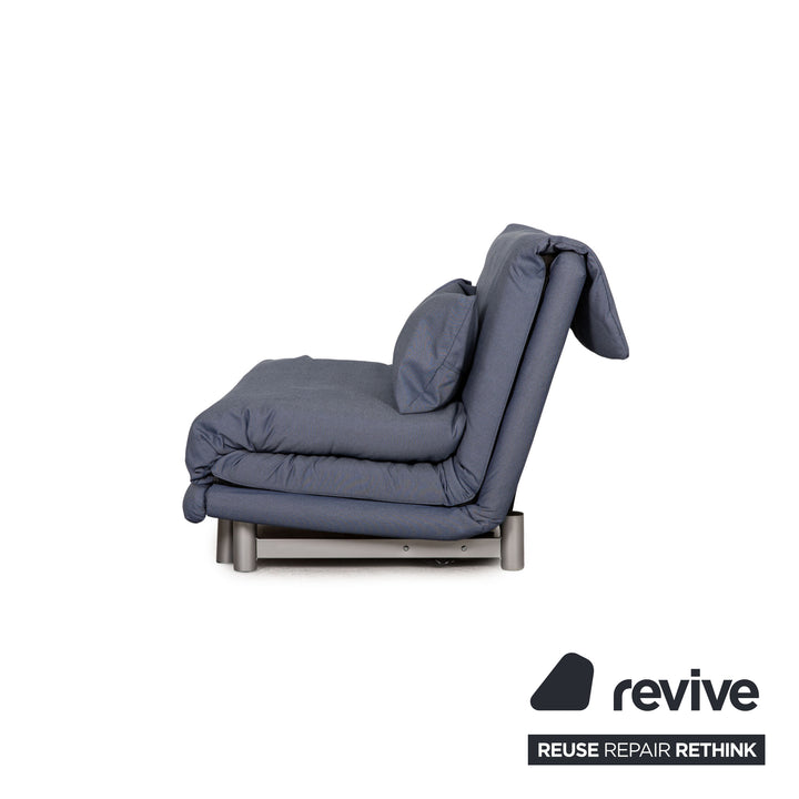 ligne roset Multy stof driezitsbank blauw bank bankstel slaapbank nieuwe bekleding