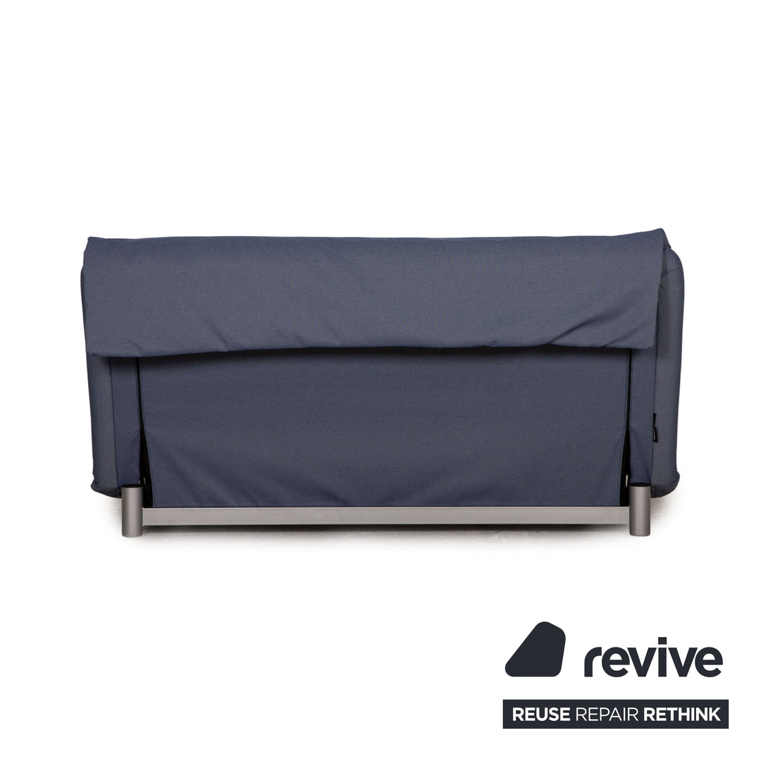 ligne roset Multy stof driezitsbank blauw bank bankstel slaapbank nieuwe bekleding