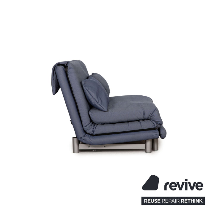 ligne roset Multy stof driezitsbank blauw bank bankstel slaapbank nieuwe bekleding