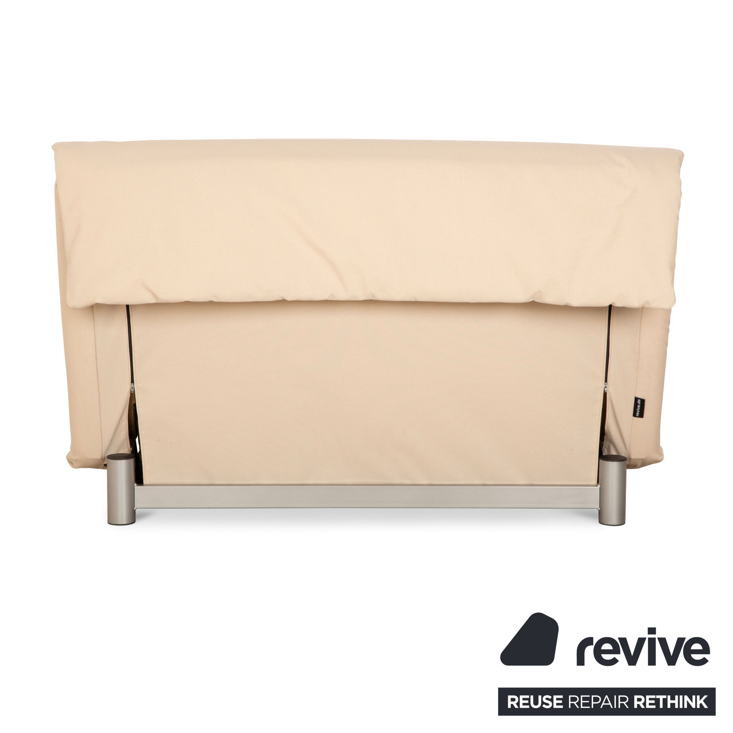 Ligne Roset Canapé-lit 2 places en tissu Multy beige crème retapissé