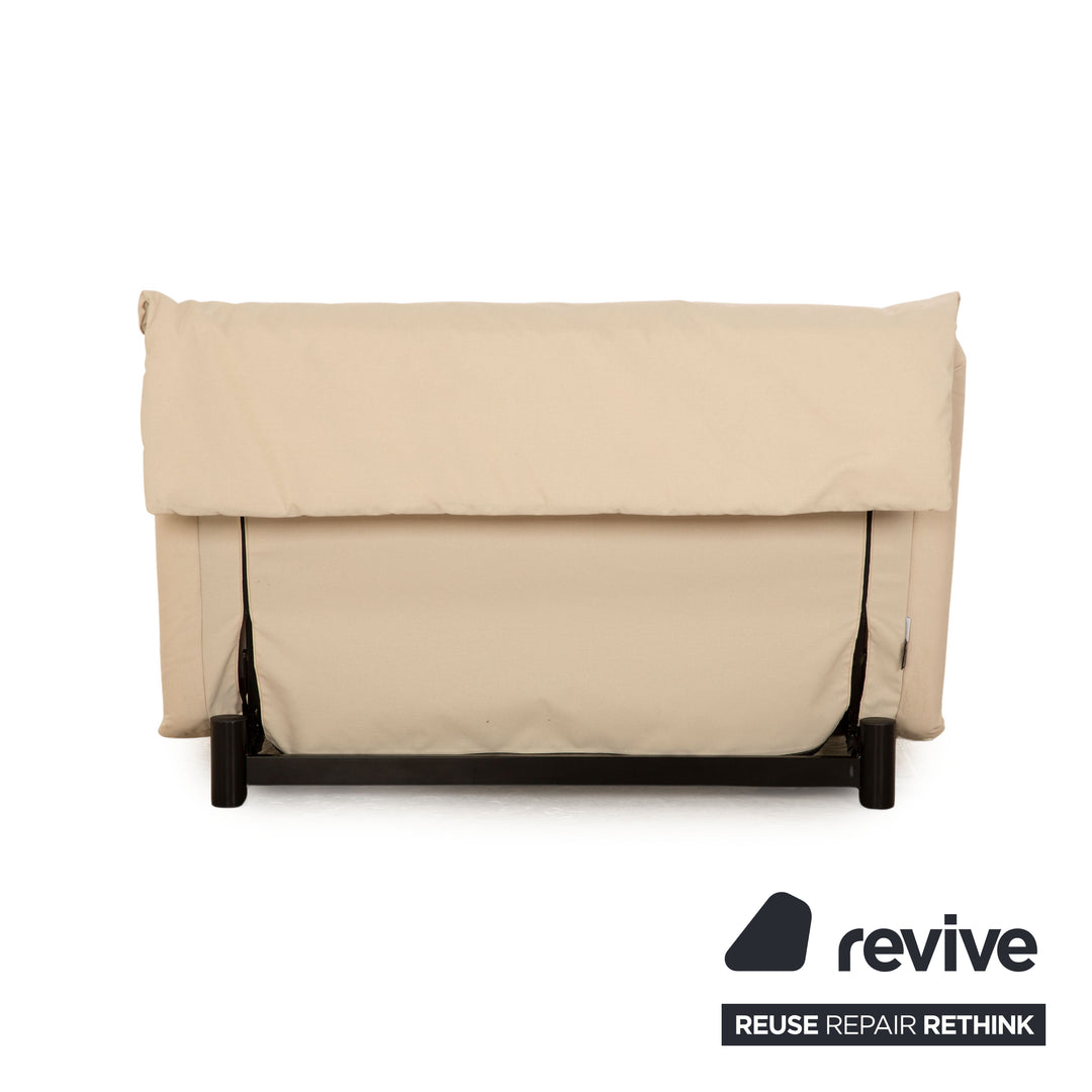 Ligne Roset Multy Stoff Zweisitzer Creme Beige Schlafsofa Couch Neubezug