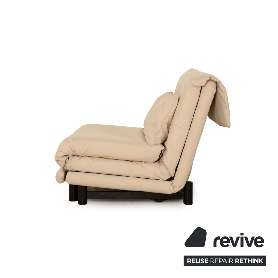 Ligne Roset Multy Stoff Zweisitzer Creme Beige Schlafsofa Couch Neubezug