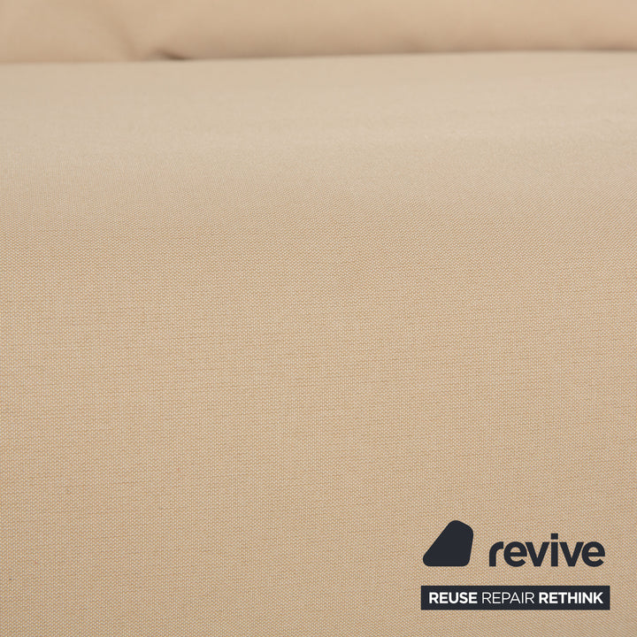 Ligne Roset Multy Stoff Zweisitzer Creme Beige Schlafsofa Couch Neubezug