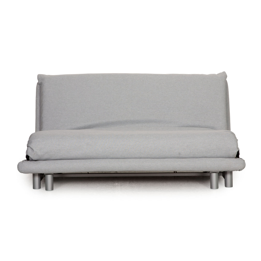 Ligne roset Canapé 3 places en tissu Multy bleu glace gris clair fonction couchage nouvelle housse