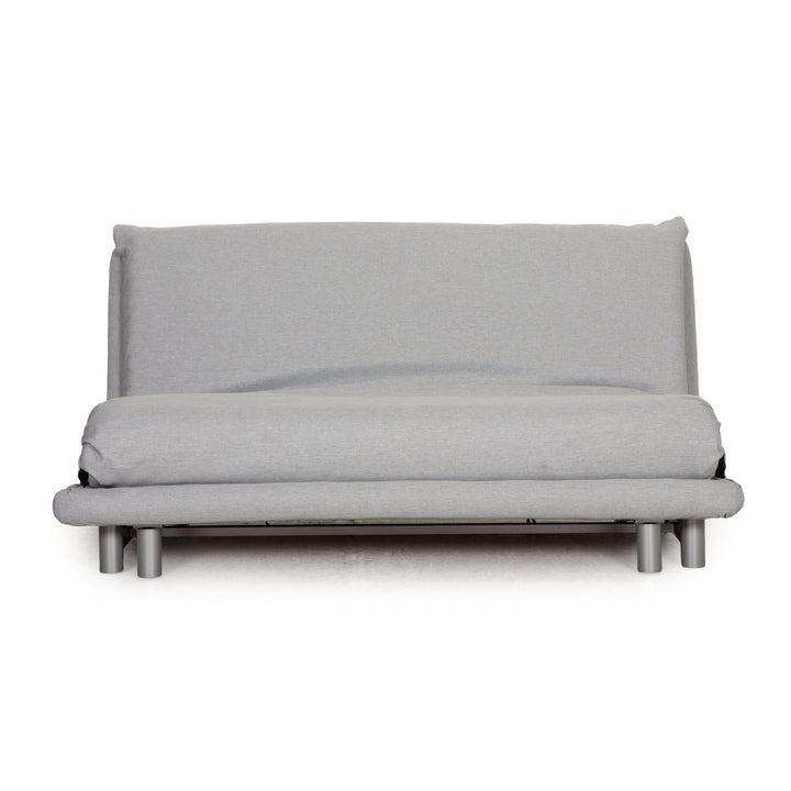 Ligne roset Canapé 3 places en tissu Multy bleu glace gris clair fonction couchage nouvelle housse