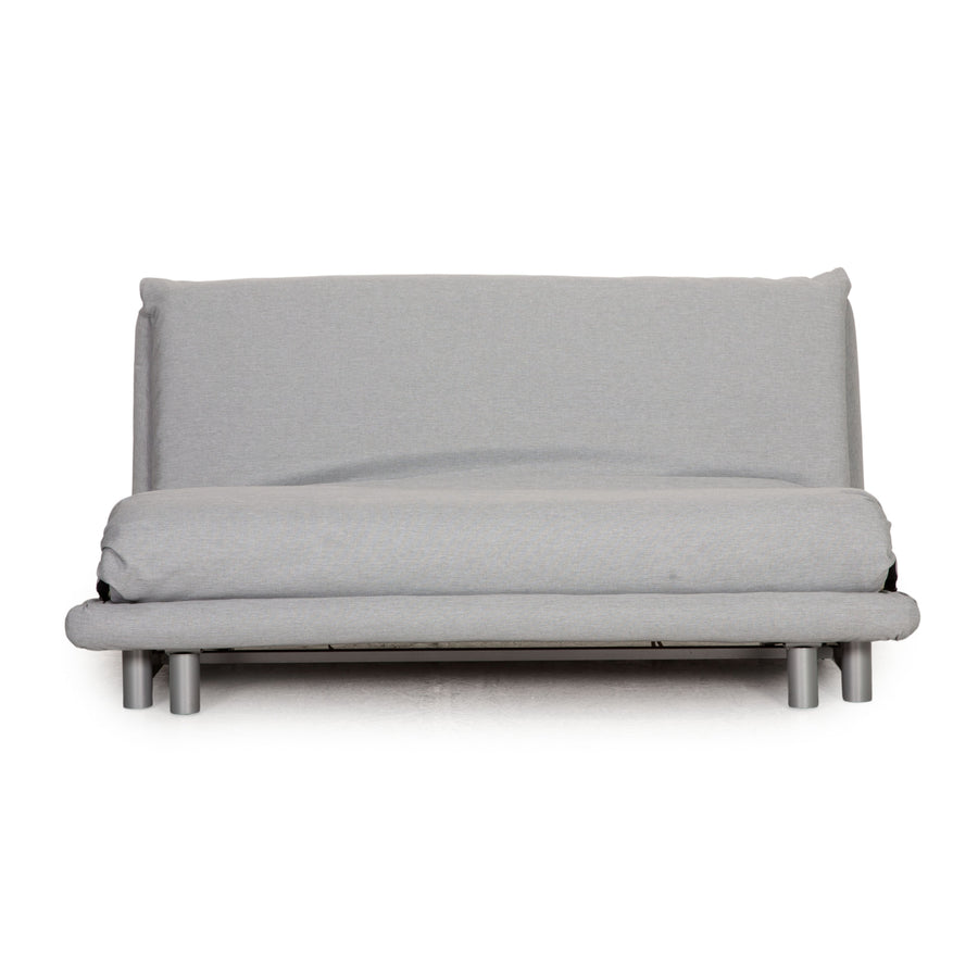 Ligne roset Canapé 3 places en tissu Multy bleu glace gris clair fonction couchage nouvelle housse