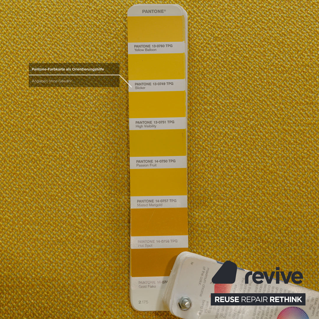 Ligne Roset Multy Stoff Zweisitzer Gelb Schlafsofa Couch Neubezug