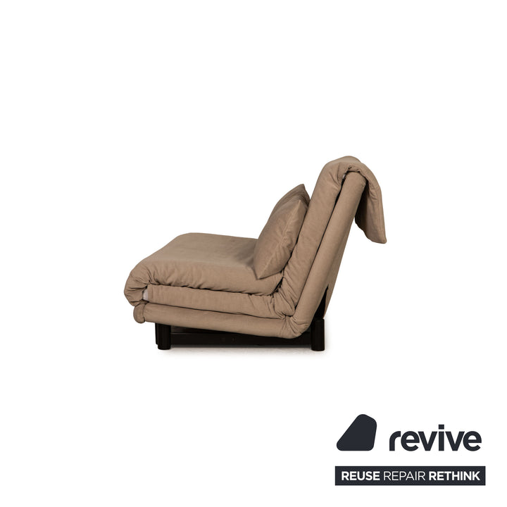 Ligne Roset Multy Fabric Two Seater Gray Beige Malou 174 Reupholstered