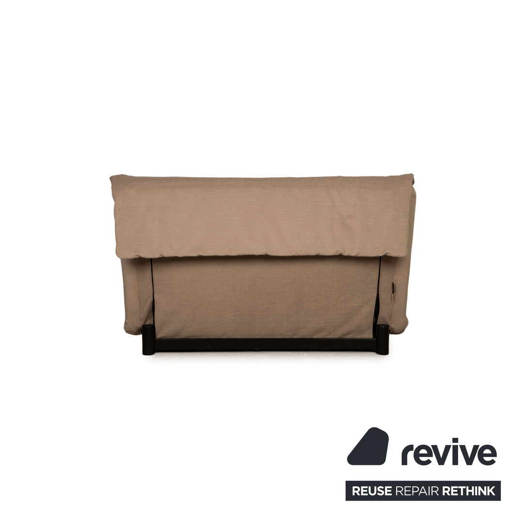 Ligne Roset Multy Fabric Two Seater Gray Beige Malou 174 Reupholstered