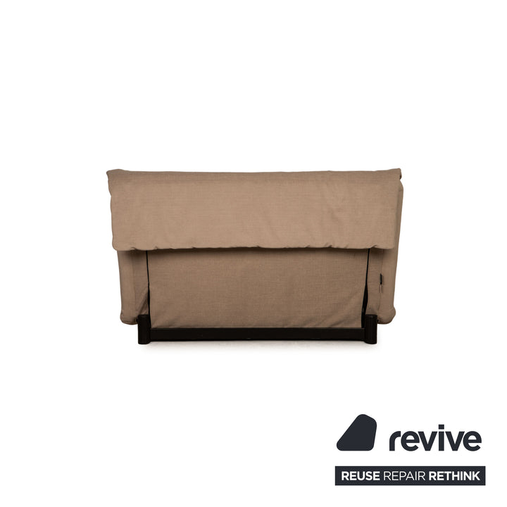 Ligne Roset Multy Fabric Two Seater Gray Beige Malou 174 Reupholstered