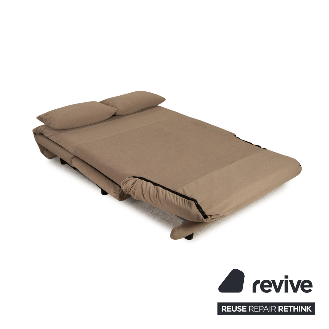 Ligne Roset Multy Fabric Two Seater Gray Beige Malou 174 Reupholstered