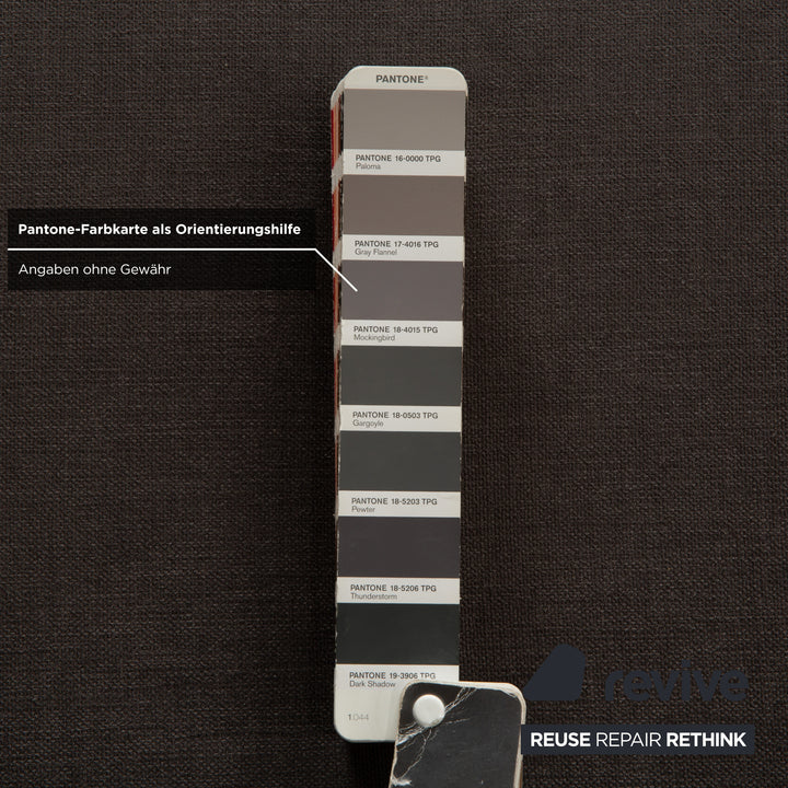 Ligne Roset Multy Stoff Zweisitzer Grau inkl. Armlehnen manuelle Funktion Schlafsofa Couch Neubezug