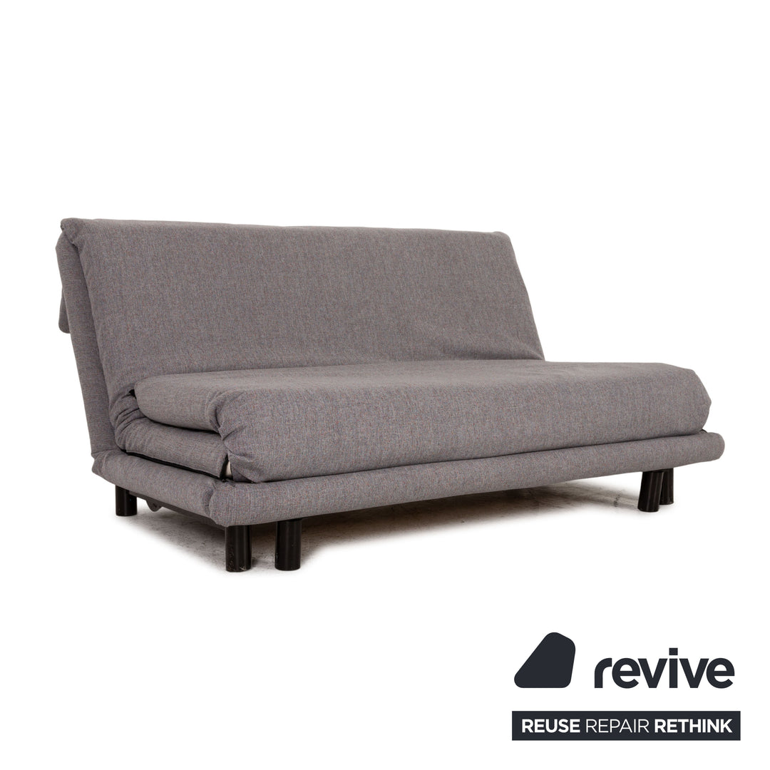 ligne roset Multy Stoff Dreisitzer Grau Sofa Couch Schlafsofa Neubezug