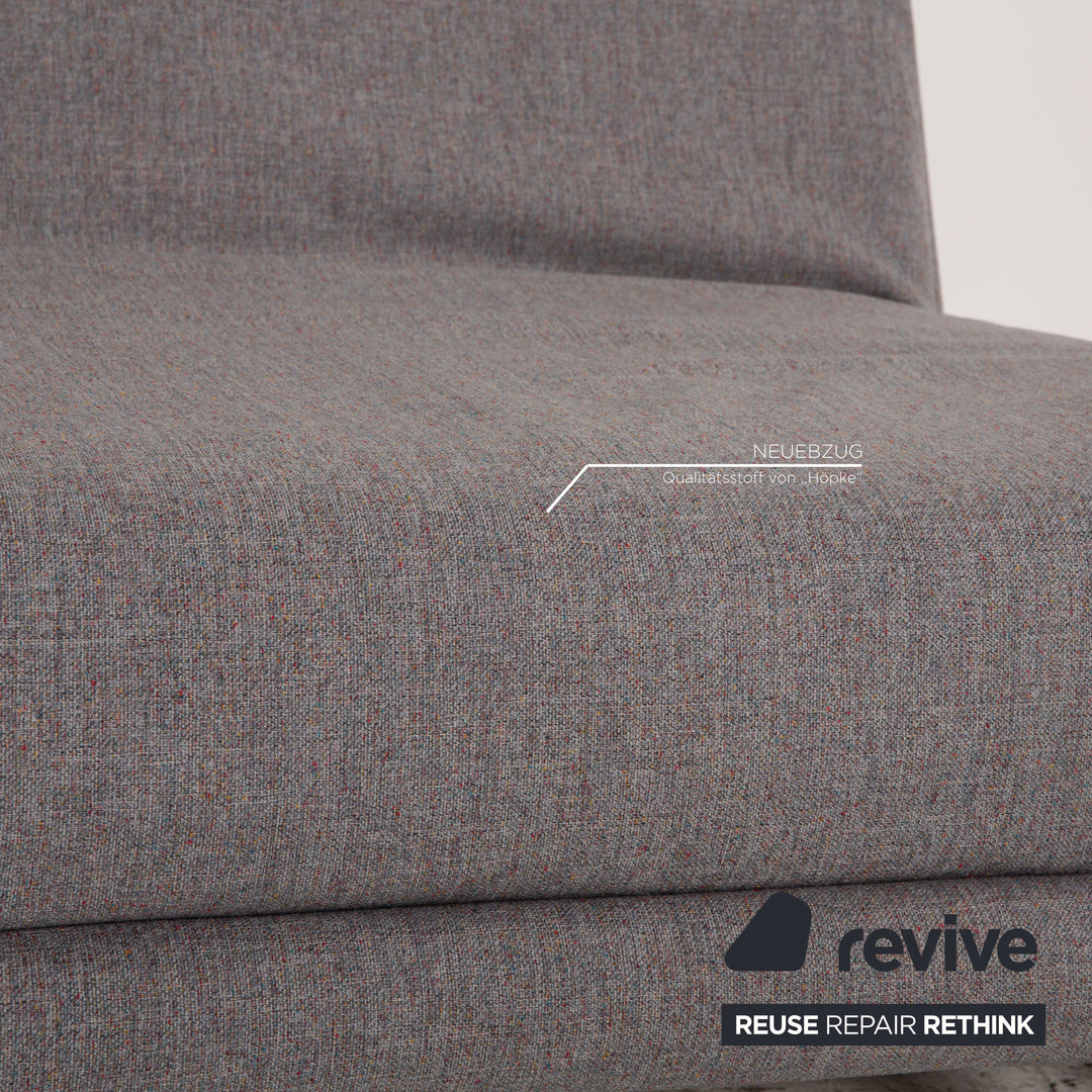 ligne roset Multy Stoff Dreisitzer Grau Sofa Couch Schlafsofa Neubezug