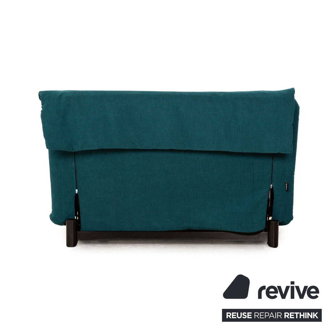ligne roset Multy Stoff Zweisitzer Grün Türkis Schlaffunktion Neubezug