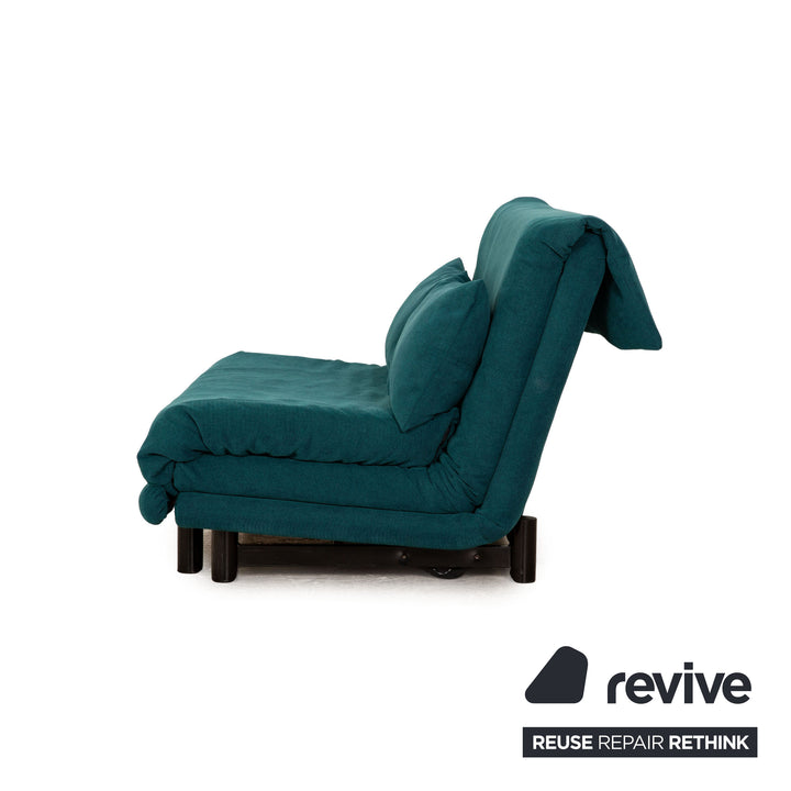ligne roset Multy Stoff Zweisitzer Grün Türkis Schlaffunktion Neubezug