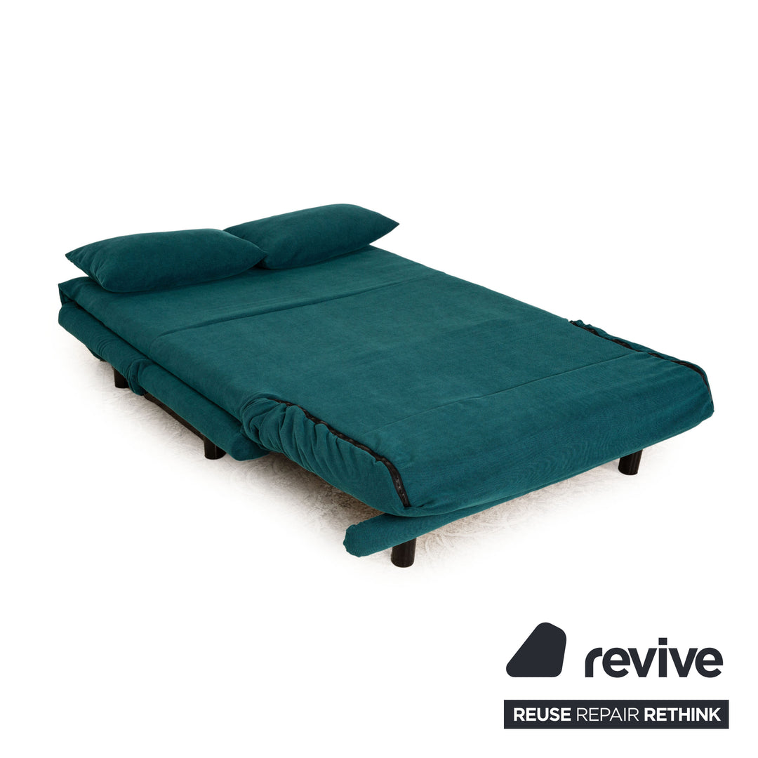 ligne roset Multy Stoff Zweisitzer Grün Türkis Schlaffunktion Neubezug