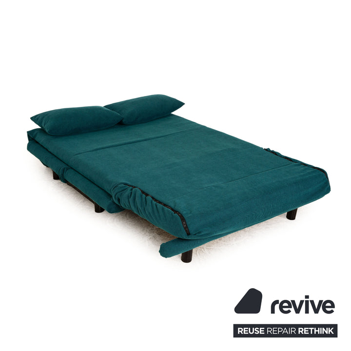 ligne roset Multy Stoff Zweisitzer Grün Türkis Schlaffunktion Neubezug