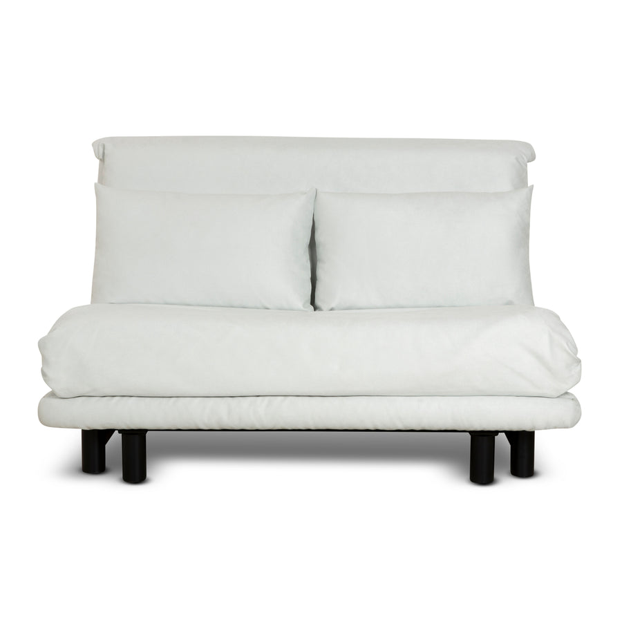 Ligne roset Canapé lit 2 places en tissu Multy bleu clair fonction manuelle nouvelle housse fonction sommeil