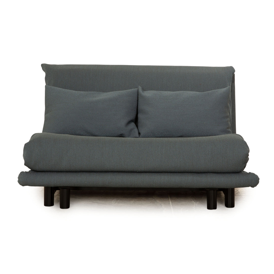 ligne roset Multy Stoff Zweisitzer Neubezug Blau Grau Schlafsofa Sofa Couch manuelle Funktion