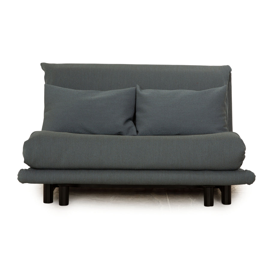ligne roset Multy Stoff Zweisitzer Neubezug Blau Grau Schlafsofa Sofa Couch manuelle Funktion