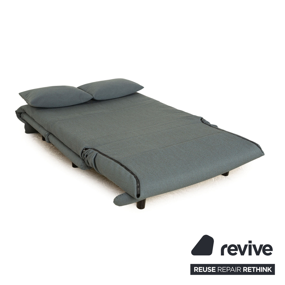 ligne roset Multy Stoff Zweisitzer Neubezug Blau Grau Schlafsofa Sofa Couch manuelle Funktion