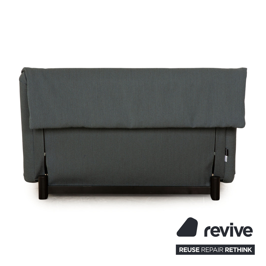 ligne roset Multy Stoff Zweisitzer Neubezug Blau Grau Schlafsofa Sofa Couch manuelle Funktion