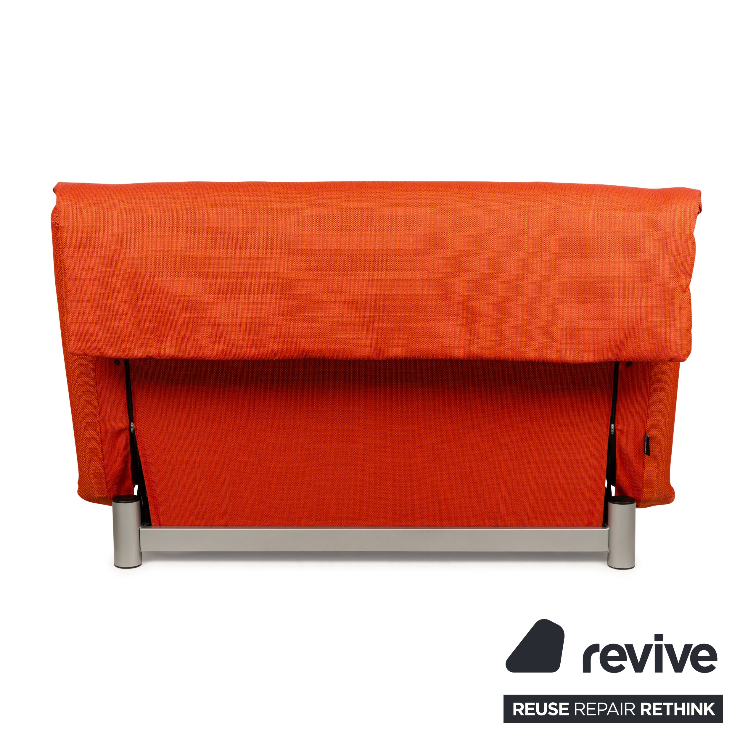 Ligne Roset Multy fabric two-seater orange red new cover manual function sleep function